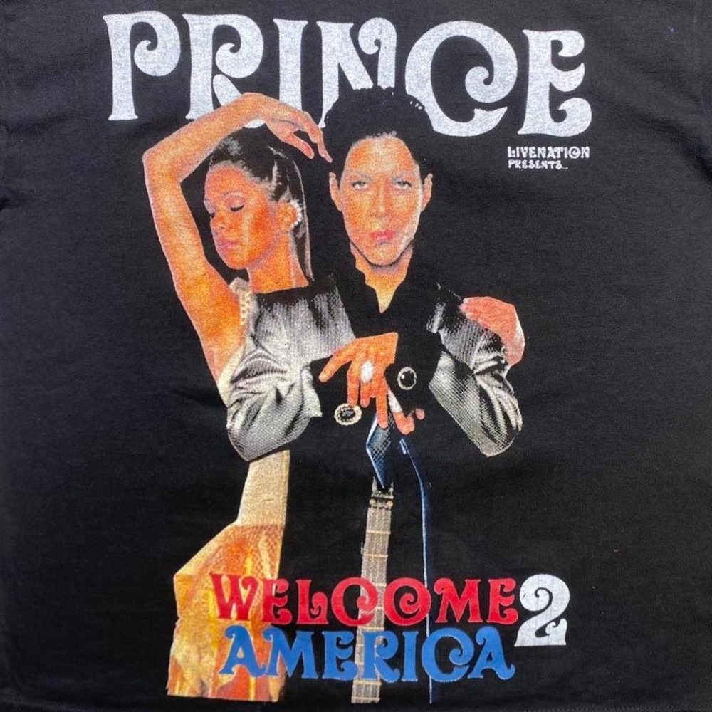 2011 Prince x Welcome 2 America music concert tour‎ shirt YOUTH LARGE